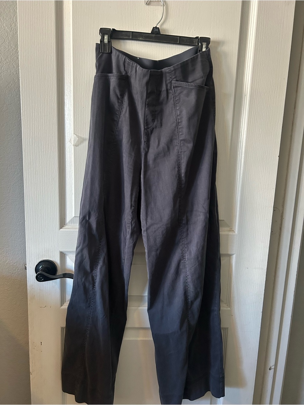 Joie Women’s Wide-Leg Dark Gray Pull On Pants
